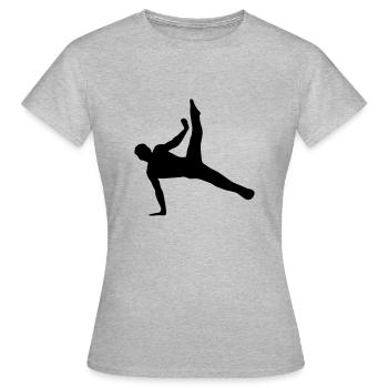 Turner, Turnen - Frauen T-Shirt - Grau meliert - Vorne - AI Model Female 172 dark (172cm)