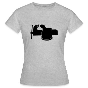 bench _vise_m1 - Women's T-Shirt - heather grey - Front - AI Model Female 172 dark (172cm)