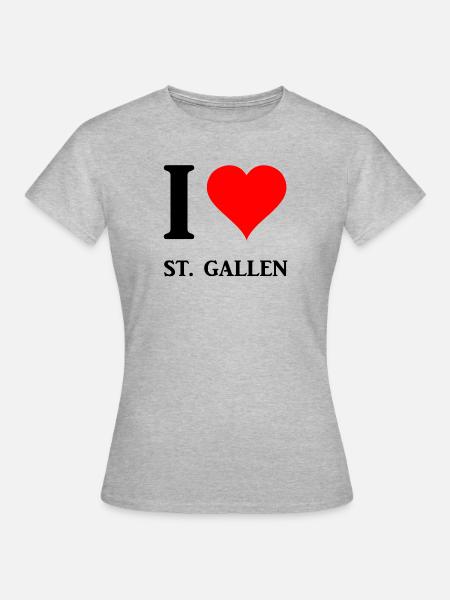 I love ST Gallen 1 - Women's T-Shirt - heather grey