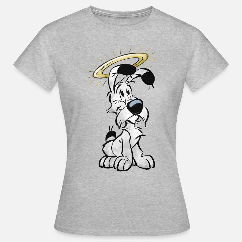 Asterix & Obelix Idefix - Maglietta da donna - grigio melange