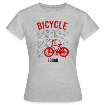 Bicycle Squad Mobilité durable - T-shirt Femme - gris chiné - Devant - AI Model Female 172 dark (172cm)