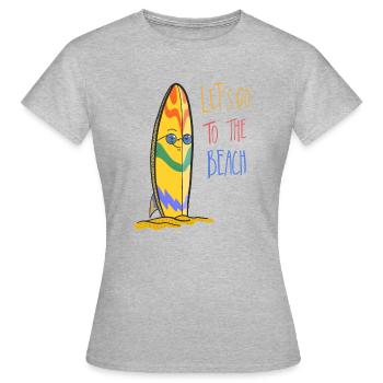 Surfer Shirt Kids Kids Beach - Women's T-Shirt - heather grey - Front - AI Model Female 172 dark (172cm)