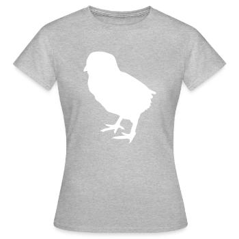 poussin - T-shirt Femme - gris chiné - Devant - AI Model Female 172 dark (172cm)