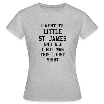 Little St James Lousy Hemd - Frauen T-Shirt - Grau meliert - Vorne - AI Model Female 172 dark (172cm)