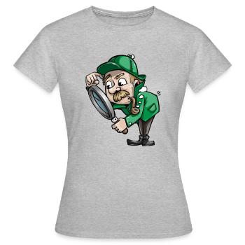 detective detective private investigationgator2 - T-shirt Femme - gris chiné - Devant - AI Model Female 172 dark (172cm)