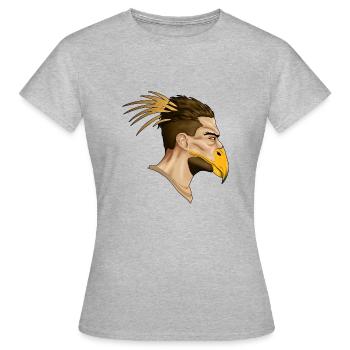 Homme de proie - T-shirt Femme - gris chiné - Devant - AI Model Female 172 dark (172cm)