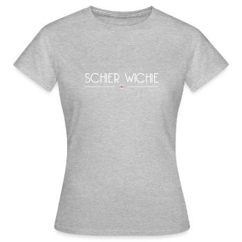 Schier Wichie - Frauen T-Shirt - Grau meliert - Vorne - AI Model Female 172 dark (172cm)