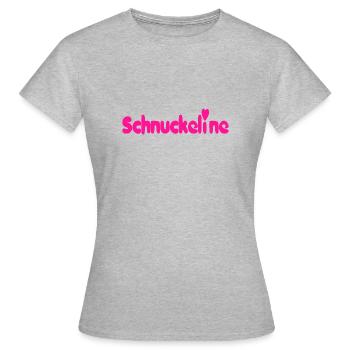 Schnuckeline - Frauen T-Shirt - Grau meliert - Vorne - AI Model Female 172 dark (172cm)