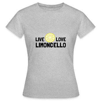 Live, Love, Limoncello, Italy - Women's T-Shirt - heather grey - Front - AI Model Female 172 dark (172cm)