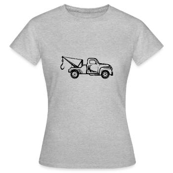 Abschlepper Abschleppwagen Abschleppdienst - Frauen T-Shirt - Grau meliert - Vorne - AI Model Female 172 dark (172cm)