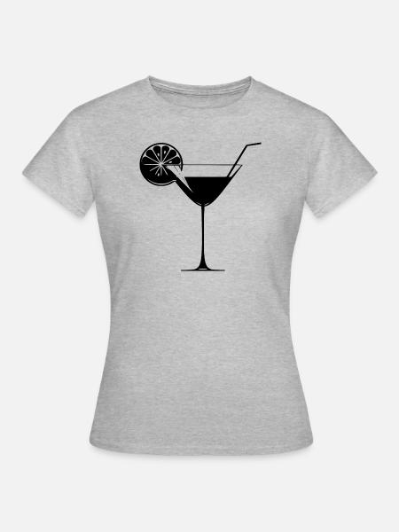 Erfrischendes Getränk - Frauen T-Shirt - Grau meliert