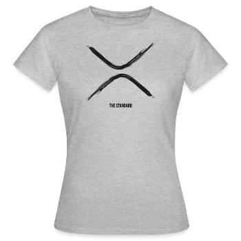 THE STANDARD - Frauen T-Shirt - Grau meliert - Vorne - AI Model Female 172 dark (172cm)