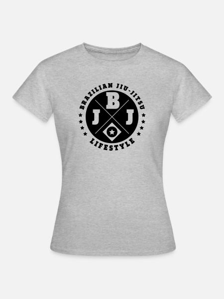 Brazilian Jiu-Jitsu - Frauen T-Shirt - Grau meliert