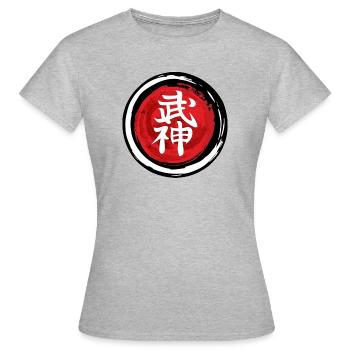 Budo Ninjutsu Bujinkan Taijutsu - Women's T-Shirt - heather grey - Front - AI Model Female 172 dark (172cm)