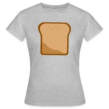 toast - Women's T-Shirt - heather grey - Front - AI Model Female 172 dark (172cm)