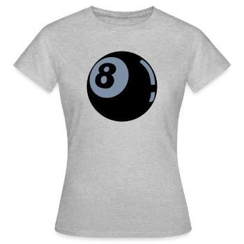 8 Ball - T-shirt Femme - gris chiné - Devant - AI Model Female 172 dark (172cm)