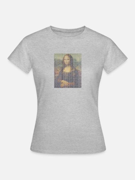 Mona Lisa font - Women's T-Shirt - heather grey