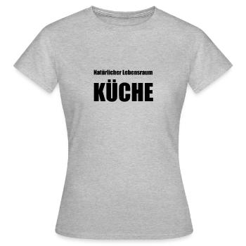 Küche - Frauen T-Shirt - Grau meliert - Vorne - AI Model Female 172 dark (172cm)