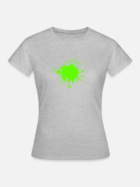 Farbenfroh - Frauen T-Shirt - Grau meliert