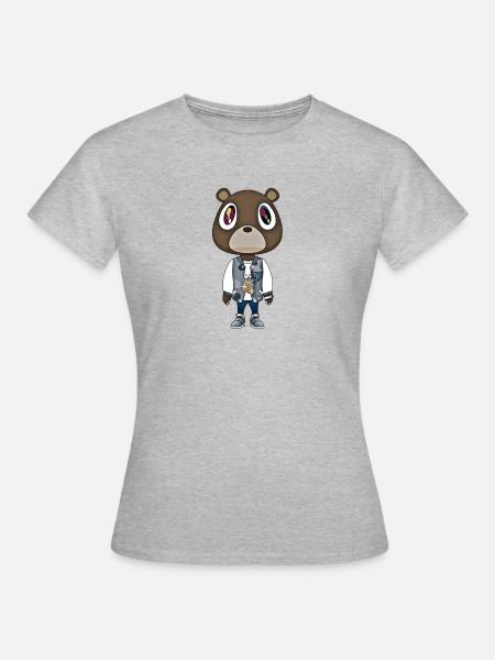 cute bear - Frauen T-Shirt - Grau meliert
