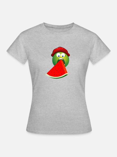 Melone - Frauen T-Shirt - Grau meliert