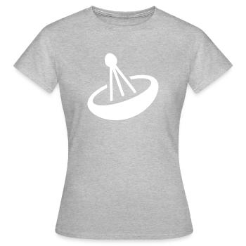 Satellite bowl - Women's T-Shirt - heather grey - Front - AI Model Female 172 dark (172cm)