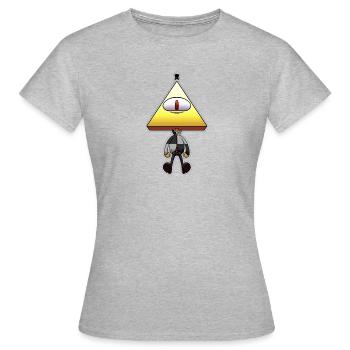 Human Bill - T-shirt Femme - gris chiné - Devant - AI Model Female 172 dark (172cm)