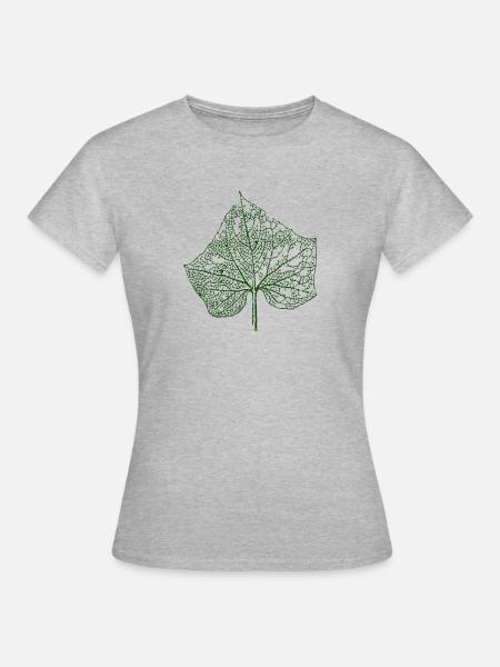 Leave - Frauen T-Shirt - Grau meliert