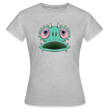 Alien - T-shirt Femme - gris chiné - Devant - AI Model Female 172 dark (172cm)