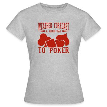Poker en ligne texas holdem cartes 888 mains - T-shirt Femme - gris chiné - Devant - AI Model Female 172 dark (172cm)