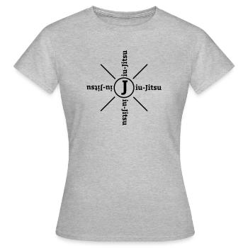 Jiu Jitsu - T-shirt Femme - gris chiné - Devant - AI Model Female 172 dark (172cm)