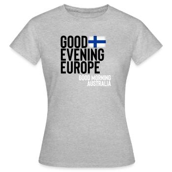 finland - Women's T-Shirt - heather grey - Front - AI Model Female 172 dark (172cm)