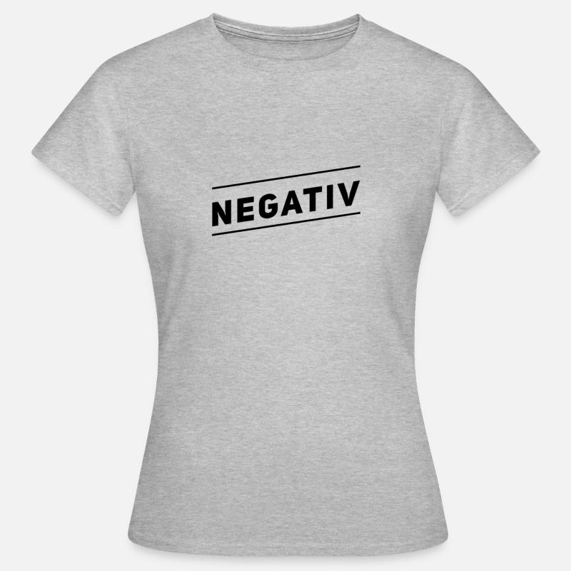 negative - Women's T-Shirt - heather grey