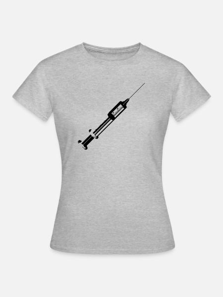 Spritze - Frauen T-Shirt - Grau meliert