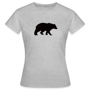 Bear - Women's T-Shirt - heather grey - Front - AI Model Female 172 dark (172cm)