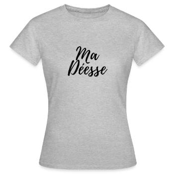MA DÉESSE - T-shirt Femme - gris chiné - Devant - AI Model Female 172 dark (172cm)