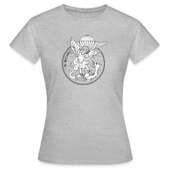 Saint Michel 07 - T-shirt Femme - gris chiné - Devant - AI Model Female 172 dark (172cm)