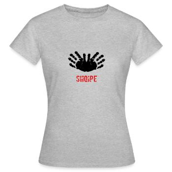 Albanie - T-shirt Femme - gris chiné - Devant - AI Model Female 172 dark (172cm)