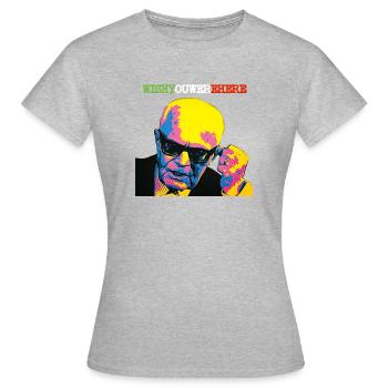 PERTINI POPART - Wish You Were Here - Women's T-Shirt - heather grey - Front - AI Model Female 172 dark (172cm)