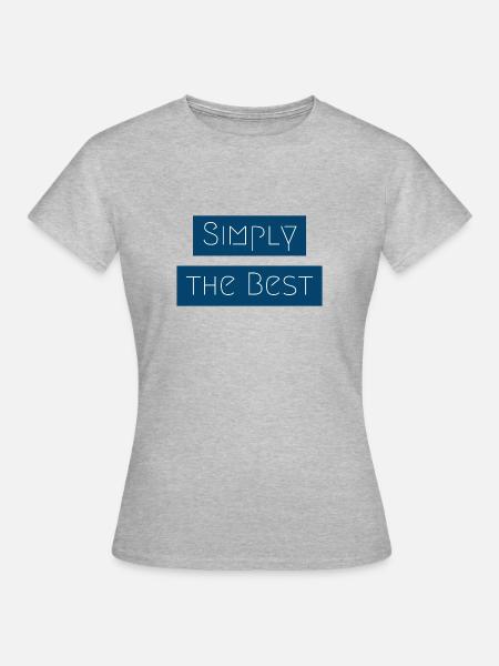 Einfach das beste - Frauen T-Shirt - Grau meliert
