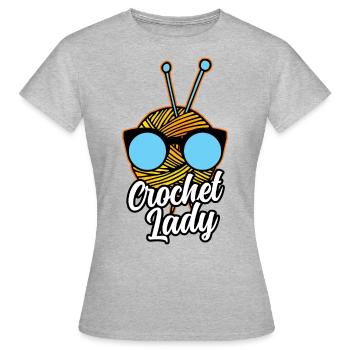 Knit crochet tailor - Women's T-Shirt - heather grey - Front - AI Model Female 172 dark (172cm)