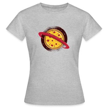 Sky Pizza - T-shirt Femme - gris chiné - Devant - AI Model Female 172 dark (172cm)