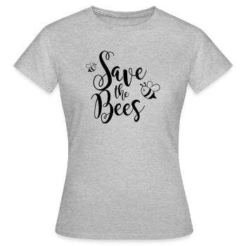 Save the Bees - Women's T-Shirt - heather grey - Front - AI Model Female 172 dark (172cm)