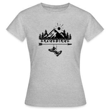 Ore Mountains - Women's T-Shirt - heather grey - Front - AI Model Female 172 dark (172cm)