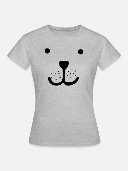 Bär - Frauen T-Shirt - Grau meliert