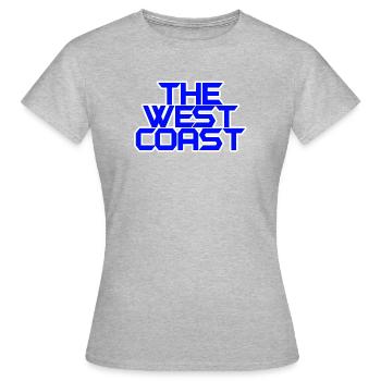 The West Coast blue - Frauen T-Shirt - Grau meliert - Vorne - AI Model Female 172 dark (172cm)