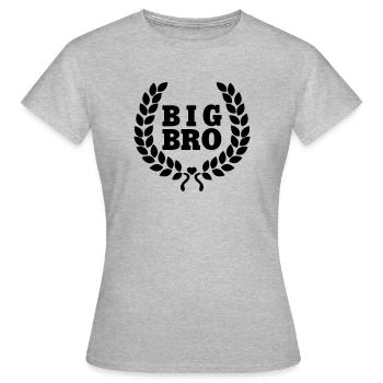 Big BRO - Big Brother - big brother - Women's T-Shirt - heather grey - Front - AI Model Female 172 dark (172cm)