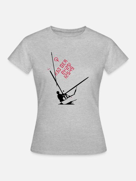 Opti sailing - Frauen T-Shirt - Grau meliert