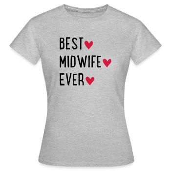 midwife - Women's T-Shirt - heather grey - Front - AI Model Female 172 dark (172cm)