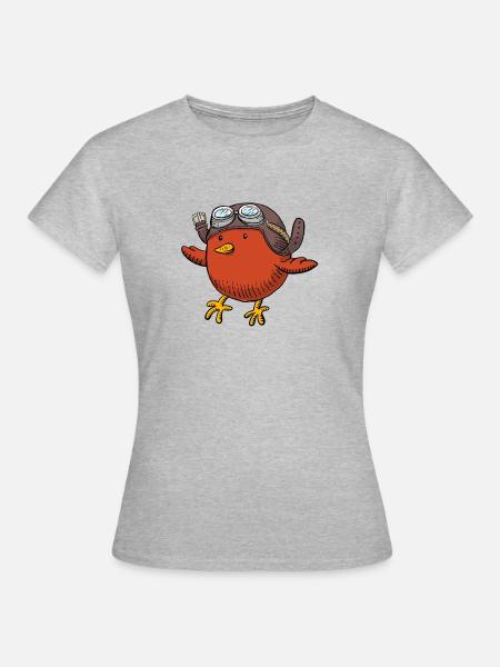FreeBird - Frauen T-Shirt - Grau meliert